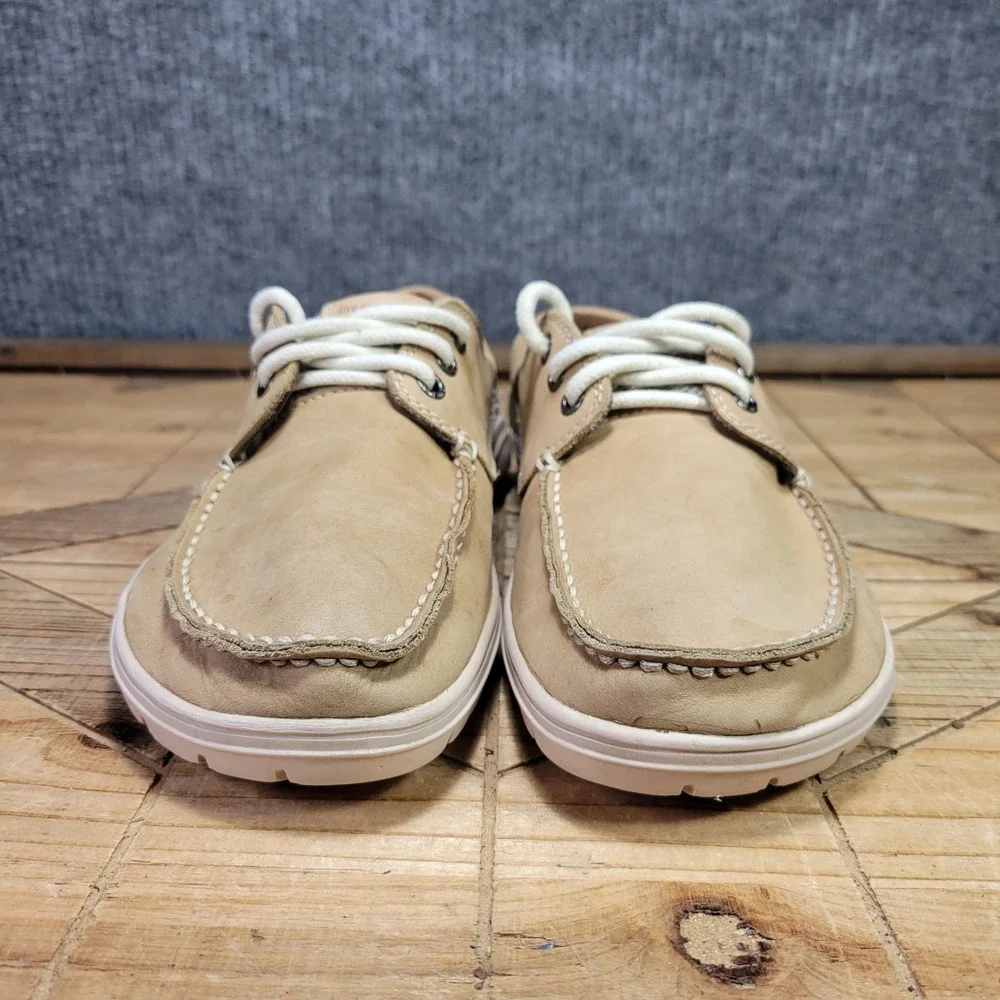 Lems Mariner Shoes Mens Size 7 Brown Leather Boat Casual Barefoot Comfort‎